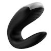 фото Смарт-вибратор для пар Satisfyer Double Fun (Black) с пультом ДУ  || фото Смартвібратор для пар Satisfyer Double Fun (Black) з пультом ДК 