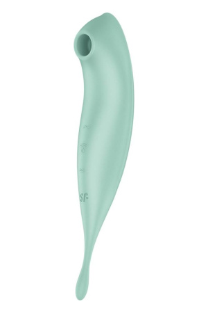 фото Смарт-вибратор для клитора с вакуумной стимуляцией Satisfyer Twirling Pro+ Mint  || фото Смарт-вібратор для клітора з вакуумною стимуляцією Satisfyer Twirling Pro+ Mint 