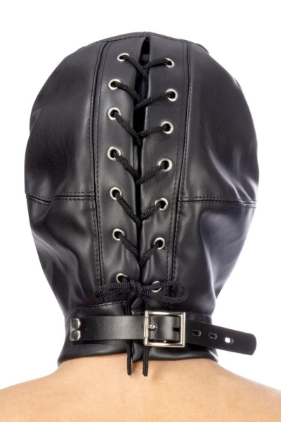 купить Капюшон для БДСМ Fetish Tentation Closed BDSM hood in leatherette