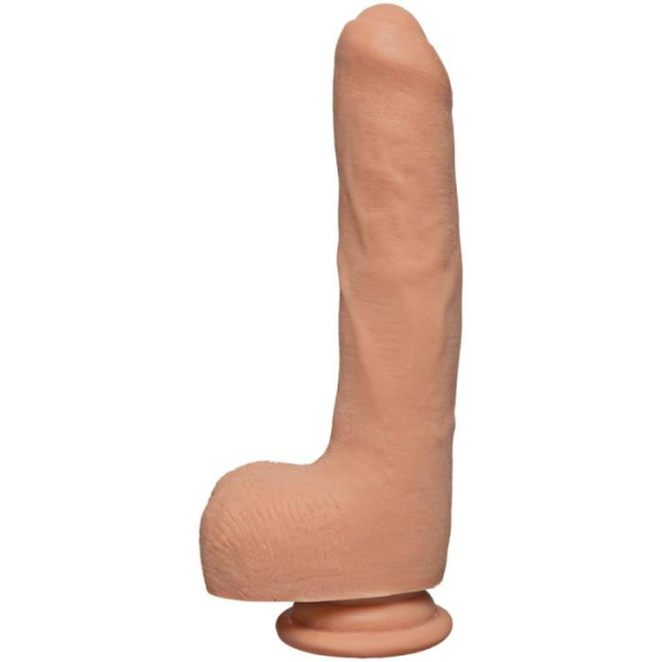 купить Фаллоимитатор Doc Johnson The D - Uncut D - 9 Inch With Balls ULTRASKYN, диаметр 4,5см, необрезанный