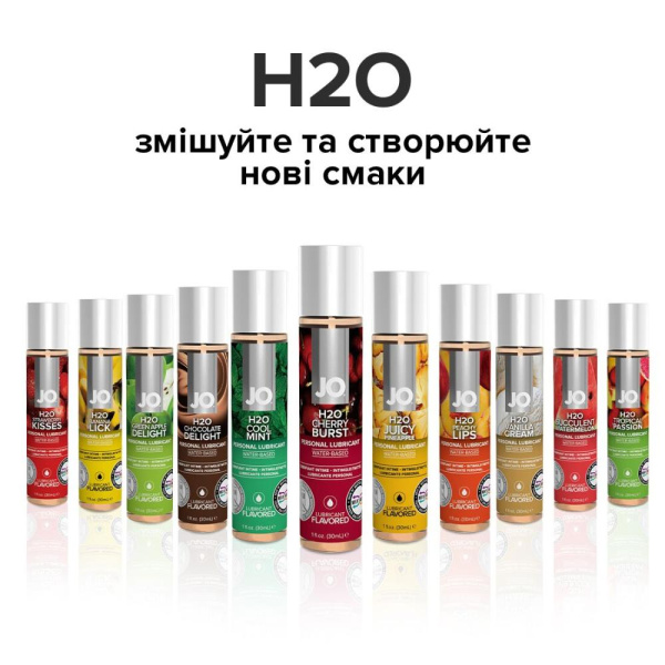 купить Смазка на водной основе System JO H2O — Cherry Burst (120 мл) без сахара, растительный глицерин