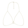 фото Цепочка портупея Bijoux Indiscrets Magnifique Bra Chain - Gold, украшение на тело  || фото Ланцюжок портупея Bijoux Indiscrets Magnifique Bra Chain - Gold, прикраса на тіло 