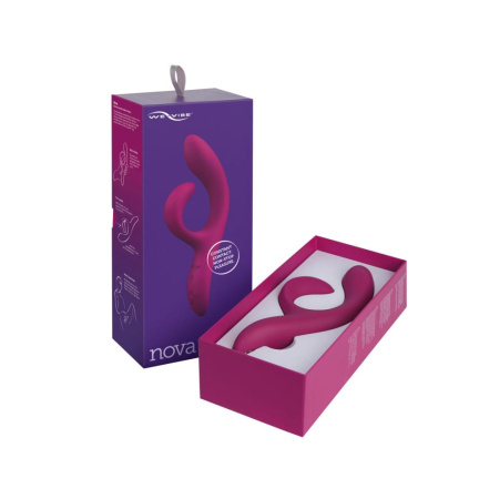 фото Смарт вибратор-кролик We-Vibe Nova Fuchsia, эргономичный, регулируемый угол наклона ствола  || фото Смарт вібратор-кролик We-Vibe Nova Fuchsia, ергономічний, регульований кут нахилу стовбура 