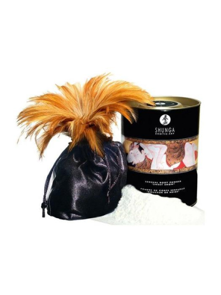 купить Вкусная пудра для оральных ласк Shunga Sweet Snow Body Powder - Honey of the Nymphs (228 грамм)