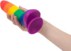 фото Радужный фаллоимитатор ADDICTION - JUSTIN - 8" - RAINBOW, 20,3 см, силикон  || фото Райдужний фалоімітатор ADDICTION - JUSTIN - 8 "- RAINBOW, 20,3 см, силікон, вібропуля в подарунок 