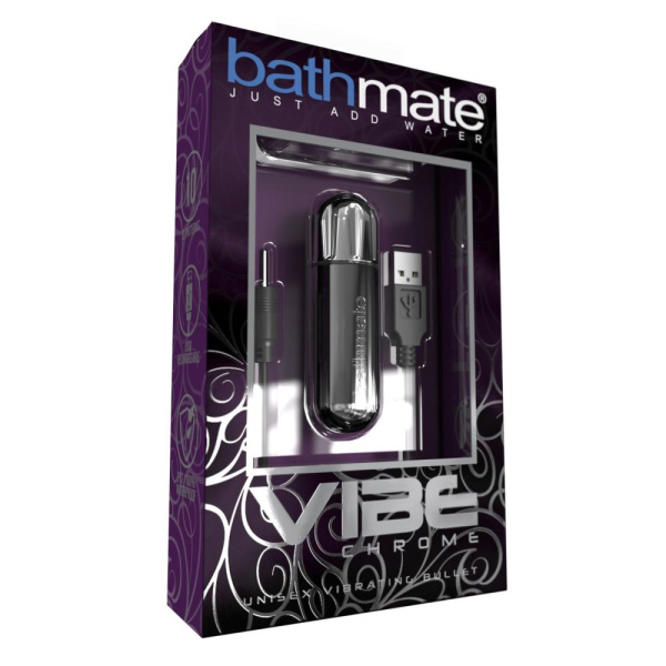 купити Вібропуля Bathmate Vibe Bullet Chrome, глибока потужна вібрація