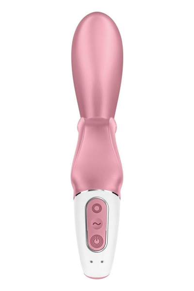 купить Смарт вибратор кролик Satisfyer Hug Me Pink, 2 мотора, диаметр 4,2см, широкая клиторальная часть