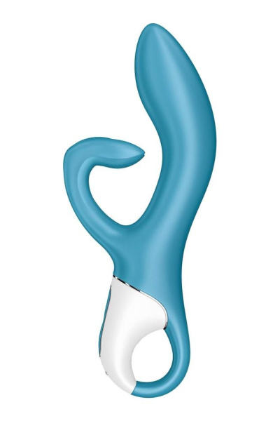 купить Вибратор кролик с тройным отростком Satisfyer Embrace me Turquoise, 2 мотора, диаметр 3,6 см