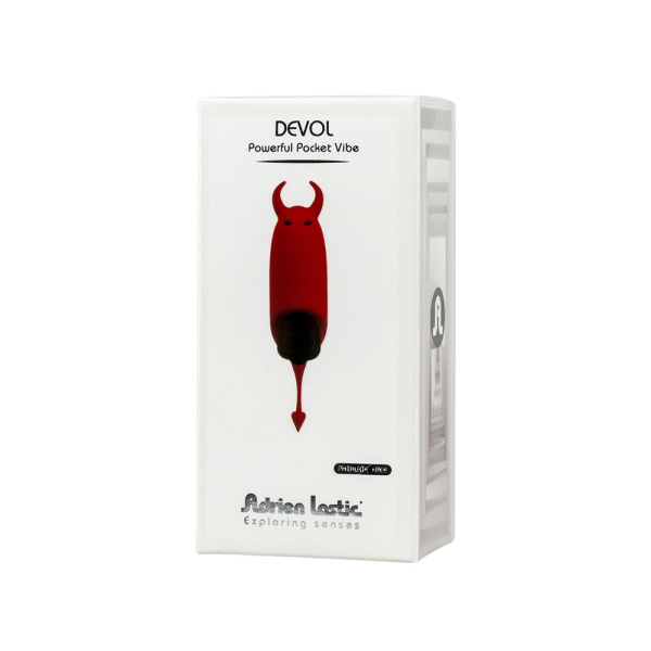 купить Вибропуля Adrien Lastic Pocket Vibe Devol с хвостиком и рожками