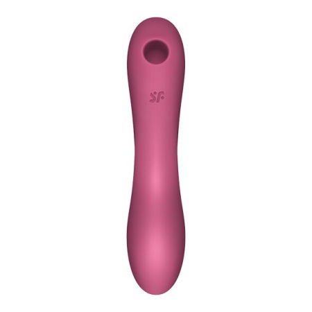 Вакуумний стимулятор із вібрацією Satisfyer Curvy Trinity 3 Red