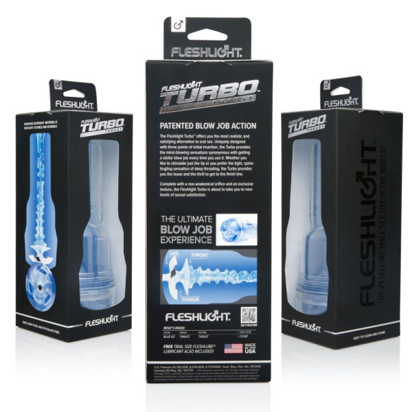 купить Мастурбатор Fleshlight Turbo Thrust Blue Ice (имитатор минета)