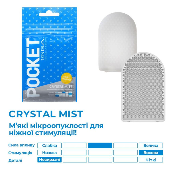 купить Мастурбатор TENGA Pocket Crystal Mist