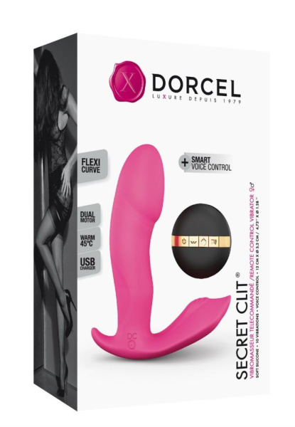 купить Вибратор Dorcel Secret Clit с подогревом и пультом ДУ, можно под одежду, голосовое управление