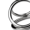 фото Тройное эрекционное кольцо Sinner Gear Unbendable - Triad Chamber Metal Cock and Ball Ring - Large  || фото Потрійне ерекційне кільце Sinner Gear Unbendable – Triad Chamber Metal Cock and Ball Ring – Large 