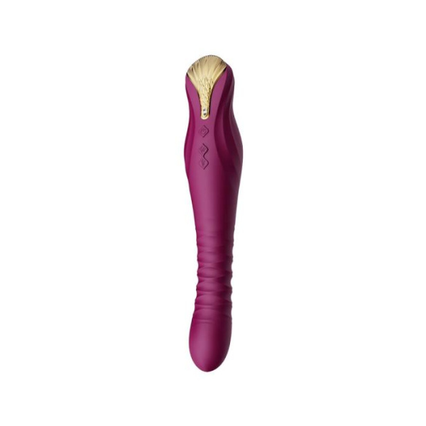 купити Смартвібратор-пульсатор Zalo — King Velvet Purple, кристал Swarovski