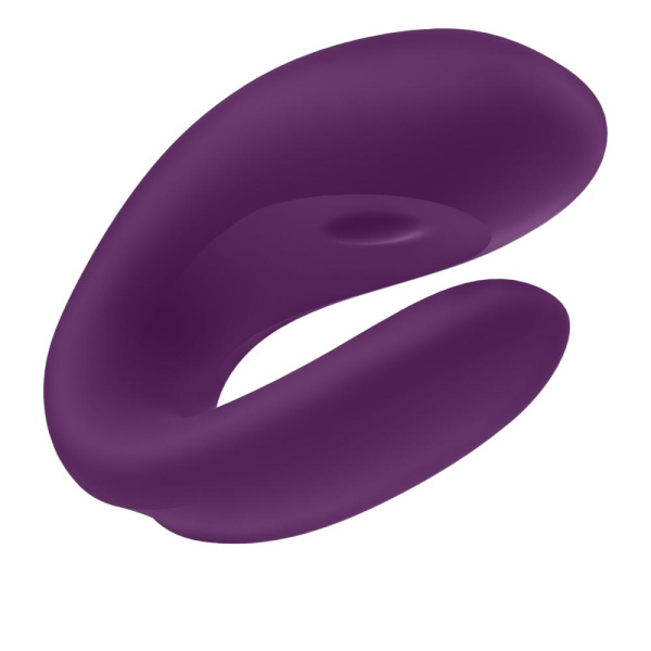 купити Смарт-вібратор для пар Satisfyer Double Joy Violet із широким кліторальним стимулятором