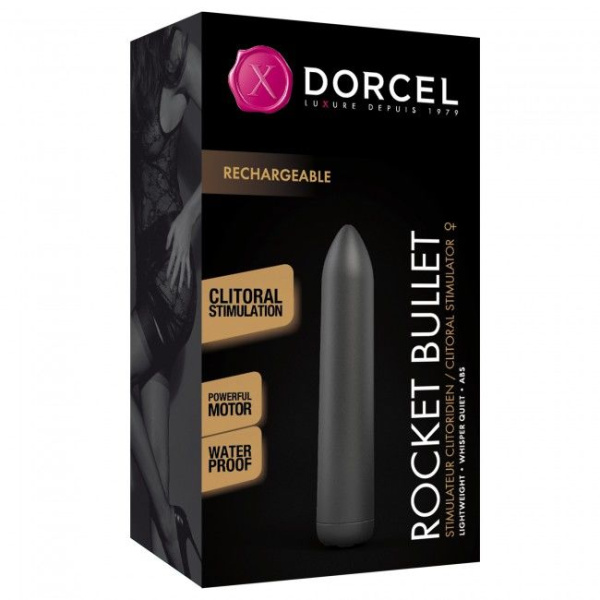 купить Перезаряжаемая вибропуля Dorcel Rocket Bullet Black