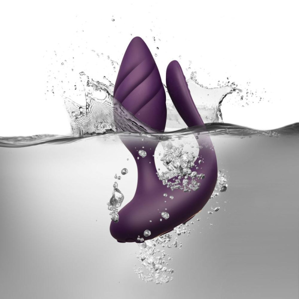 купить Анально-вагинальный вибратор для пар Rocks Off Cocktail Purple, пульт ДУ