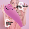 фото Пульсатор для клитора плюс вибратор FeelzToys - FemmeGasm Tapping & Tickling Vibrator Pink  || фото Пульсатор для клітора плюс вібратор FeelzToys - FemmeGasm Tapping & Tickling Vibrator Pink 