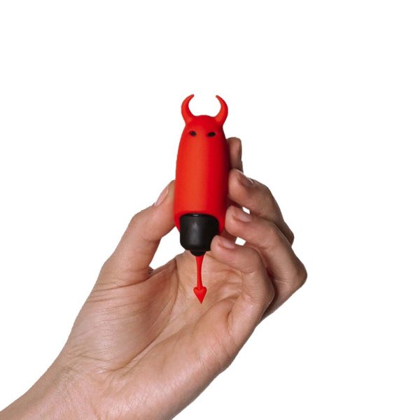 купить Вибропуля Adrien Lastic Pocket Vibe Devol с хвостиком и рожками