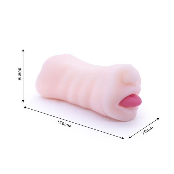 купить Двухсторонний мастурбатор Men Powerup Eroticism: вагина и ротик