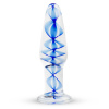 фото Стеклянная анальная пробка с внутренней спиралью Gildo Glass Buttplug No. 23