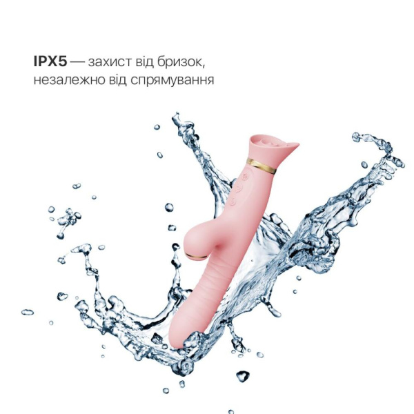 купити Пульсатор-вібратор із вакуумною стимуляцією клітора Zalo - ROSE Thruster Strawberry Pink