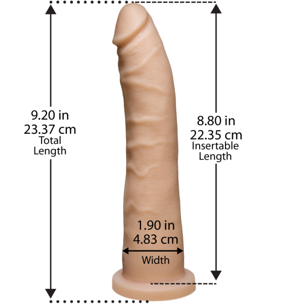 купить Фаллоимитатор Doc Johnson Platinum TRUSKYN - The Tru Ride Slim 9 Inch, диаметр 4,6см, двухслойный