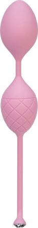 фото Роскошные вагинальные шарики PILLOW TALK - Frisky Pink с кристаллом, диаметр 3,2см, вес 49-75гр  || фото Розкішні вагінальні кульки PILLOW TALK - Frisky Pink з кристалом, діаметр 3,2 см, вага 49-75гр 