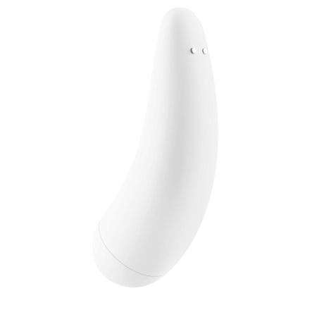 фото Вакуумный клиторальный стимулятор Satisfyer Curvy 2+ White с управлением через интернет  || фото Вакуумний кліторальний стимулятор Satisfyer Curvy 2+ White з керуванням через інтернет 