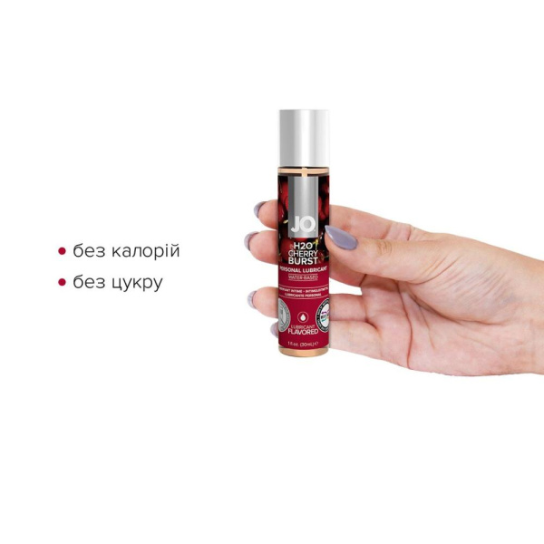 купить Смазка на водной основе System JO H2O — Cherry Burst (30 мл) без сахара, растительный глицерин