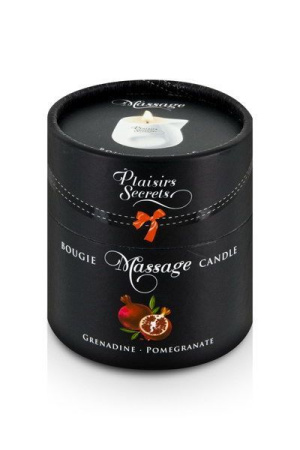 фото Массажная свеча Plaisirs Secrets Pomegranate (80 мл) подарочная упаковка, керамический сосуд  || фото Масажна свічка Plaisirs Secrets Pomegranate (80 мл) подарункова упаковка, керамічний посуд 