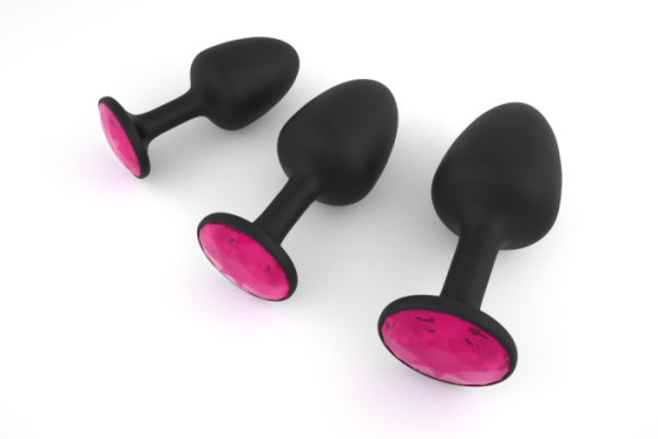 купить Анальная пробка Dorcel Geisha Plug Ruby XL с шариком внутри, создает вибрации, макс диаметр 4,5см