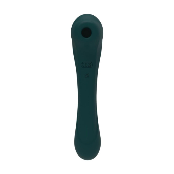 купити Вібратор та вакуумний кліторальний стимулятор 2-в-1 Alive Quiver Teal оновлена ​​модель