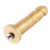 фото Золотой фаллоимитатор Hismith 6.8″ Golden Silicone Dildo, система KlicLok