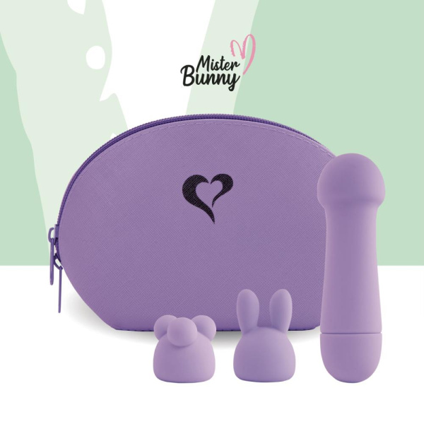 купить Мини-вибратор FeelzToys Mister Bunny Purple с двумя насадками