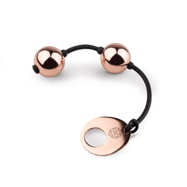купити Металеві вагінальні кульки Rosy Gold — Nouveau Kegel Balls, вага 376 г, діаметр 2,8 см