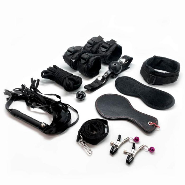 купить Набор для BDSM Alive FURY Black BDSM Kit, 10 предметов