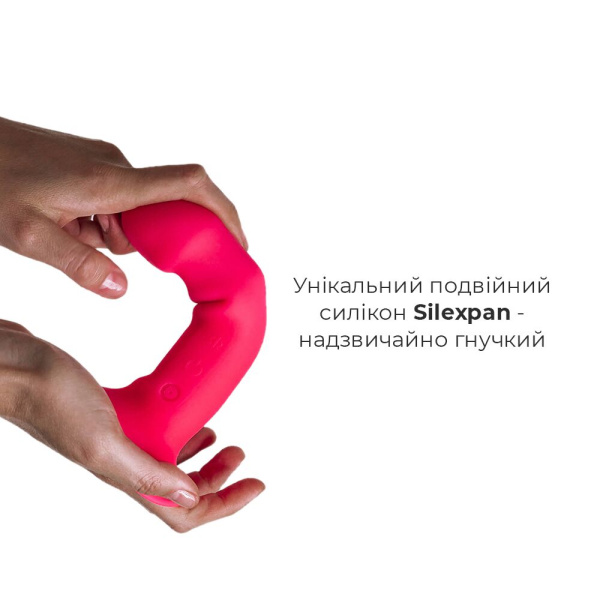 купить Дилдо с вибрацией Adrien Lastic Hitsens 2 Pink, отлично для страпона, макс диаметр 4см, длина 17,2см