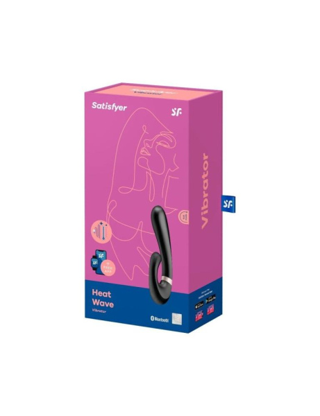 купить Смарт вибратор-кролик с подогревом Satisfyer Heat Wave Black