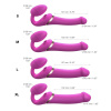 фото Безремневой вибрострапон с вакуумной стимуляцией Strap-On-Me MULTI ORGASM Fuchsia M, регулируемый  || фото Безремінний вібрострапон з вакуумною стимуляцією Strap-On-Me MULTI ORGASM Fuchsia M, регульований 