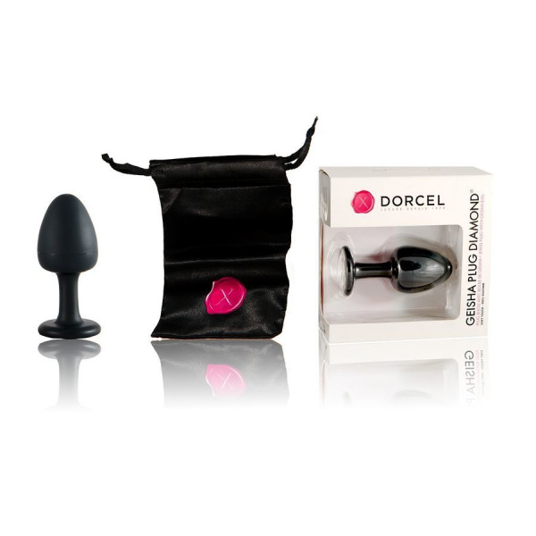 купить Анальная пробка Dorcel Geisha Plug Diamond XL с шариком внутри, создает вибрации, макс диаметр 4,5см