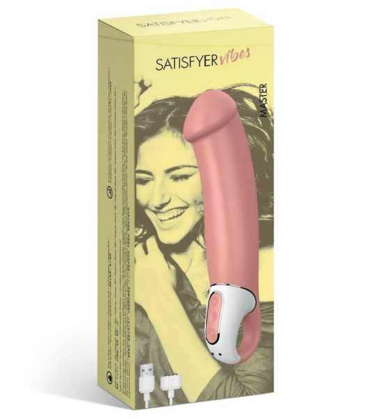 купити Потужний вібратор Satisfyer Vibes Master, гнучкий литий силікон, 12 режимів роботи, діаметр 46 мм