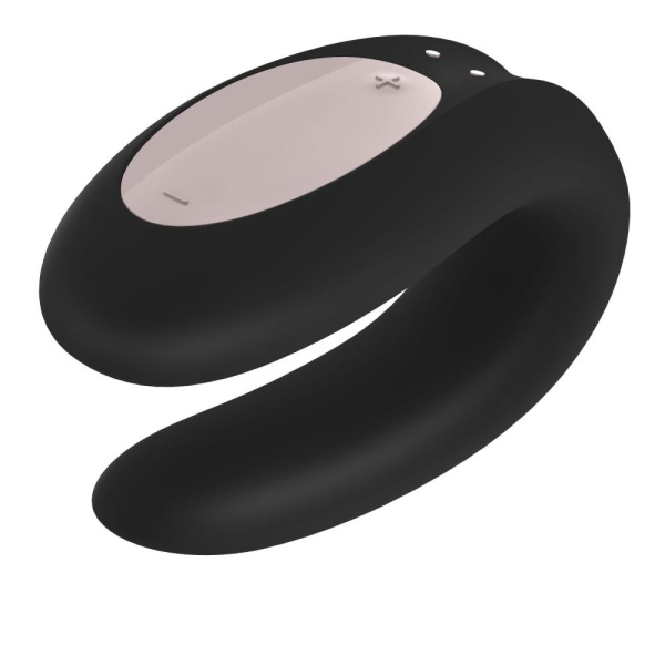 купити Смарт-вібратор для пар Satisfyer Double Joy Black із широким кліторальним стимулятором