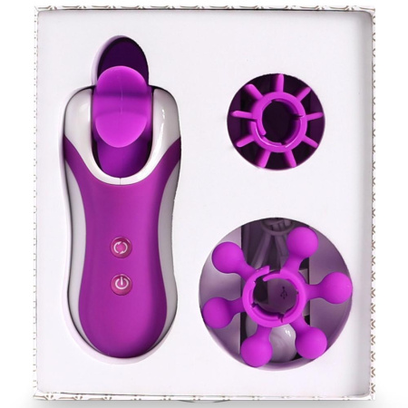 фото Стимулятор с имитацией оральных ласк FeelzToys - Clitella Oral Clitoral Stimulator Purple  || фото Стимулятор з імітацією оральних ласк FeelzToys - Clitella Oral Clitoral Stimulator Purple 