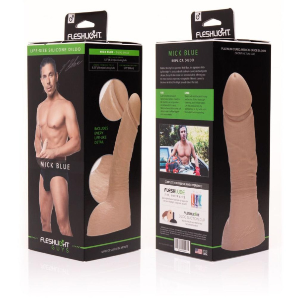 купить Фаллоимитатор Fleshlight Guys: Mick Blue Dildo, по слепку пениса