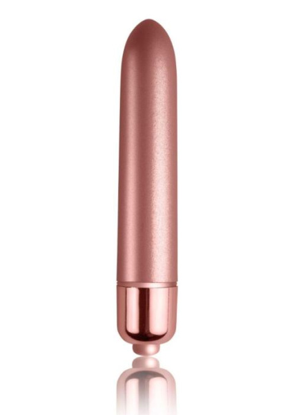 купить Вибропуля Rocks Off RO-90mm Touch of Velvet Rose Blush матовая, 10 режимов работы, на батарейке