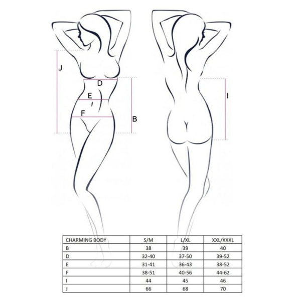 купить Боди CHARMING BODY black S/M - Passion