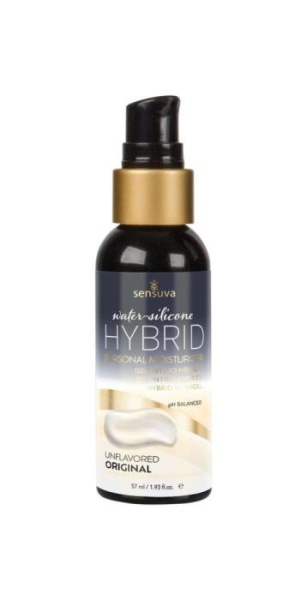 купить Смазка водно-силиконовая Sensuva Hybrid Formula (57 мл) без сахара, подходит для оральных ласк