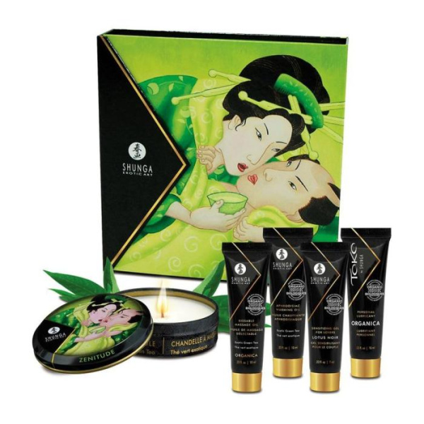 купить Подарочный набор Shunga GEISHAS SECRETS ORGANICA - Exotic Green Tea: для шикарной ночи вдвоем